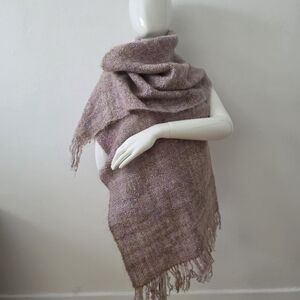 Mohair Elegant Pink Woolen Scarf shawl